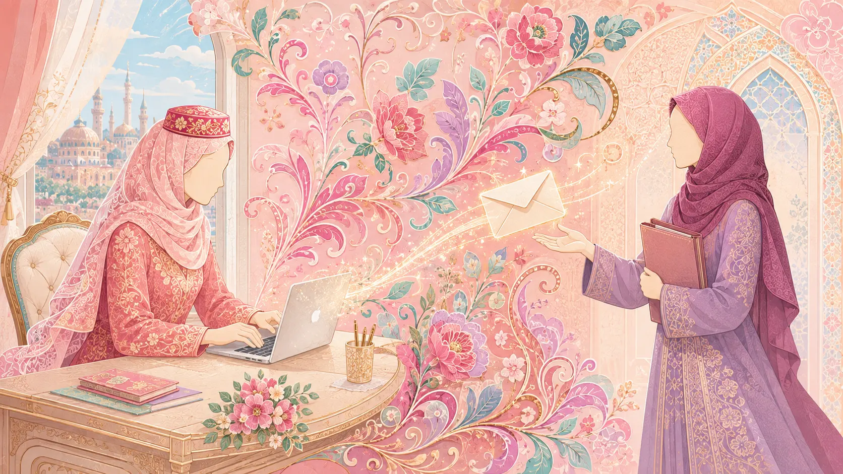 03 — Writing her first message