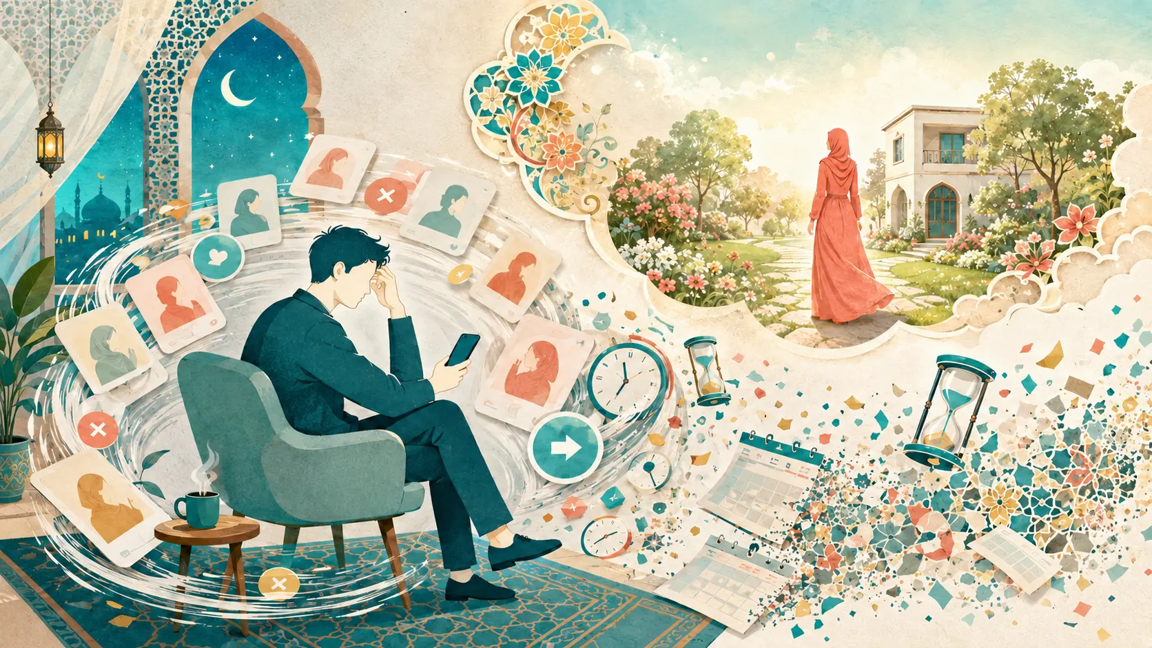 01 — Dreaming while dating apps waste his time